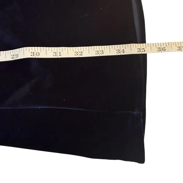 Lulus Wrapped in Luxe Navy Blue Velvet Bell Sleeve Skater Dress XL Dark Romantic - Image 11