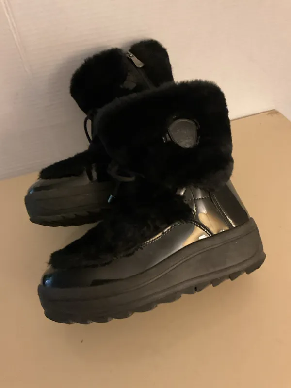 Pajar women leather Faux Fur platform boots. 6 - Image 10