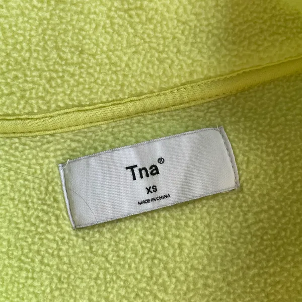 Aritzia Tna Yellow Fleece Sweatshirt - Image 6