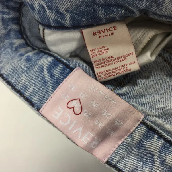 REVICE Light Blue High-Rise Straight Leg Jeans Size 26 - Image 3