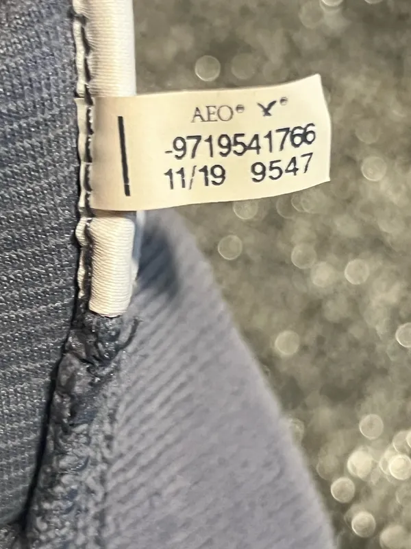 Womens Medium Short American Eagle Ribbed Velour High-Waisted Flare Lounge Pants - Image 7