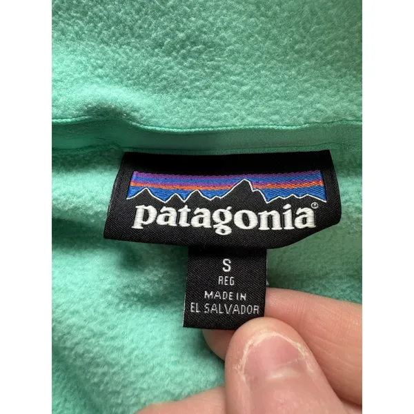 Patagonia Women Size Small‎ Regular Micro-D Fleece 1/4 Zip Sweater/Jacket Preppy - Image 3