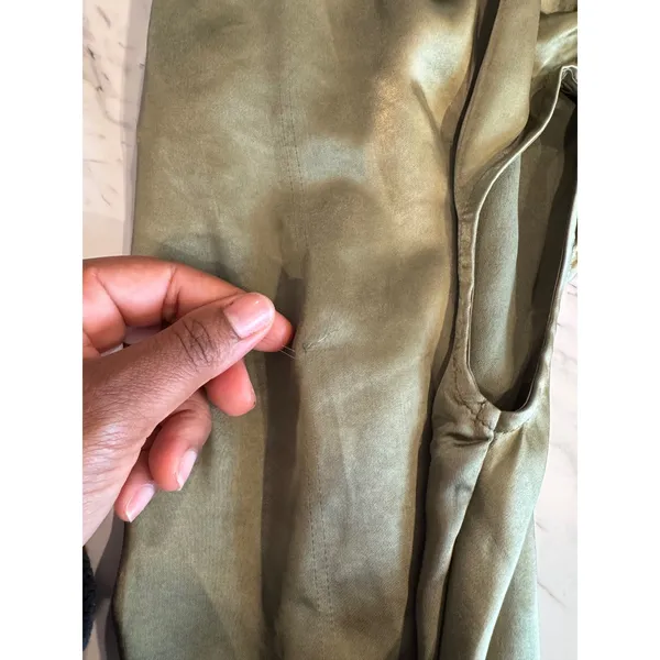 Saints & Secrets Sage Green Satin One Shoulder Maxi Dress CM6392J L NWT - Image 6