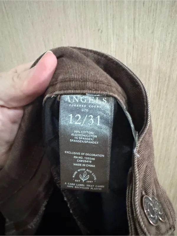 Women’s Angels Brown Everflex Curvy Bootcut Jeans Size 12 - Image 5