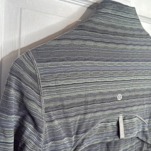 Lululemon Define Jacket Space Dye Twist Dark Slate Fatigue Green W1445 Sz 8 - Image 13