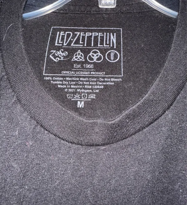 Led Zeppelin Graphic Band T‑Shirt is a size Medium. Black - Image 2