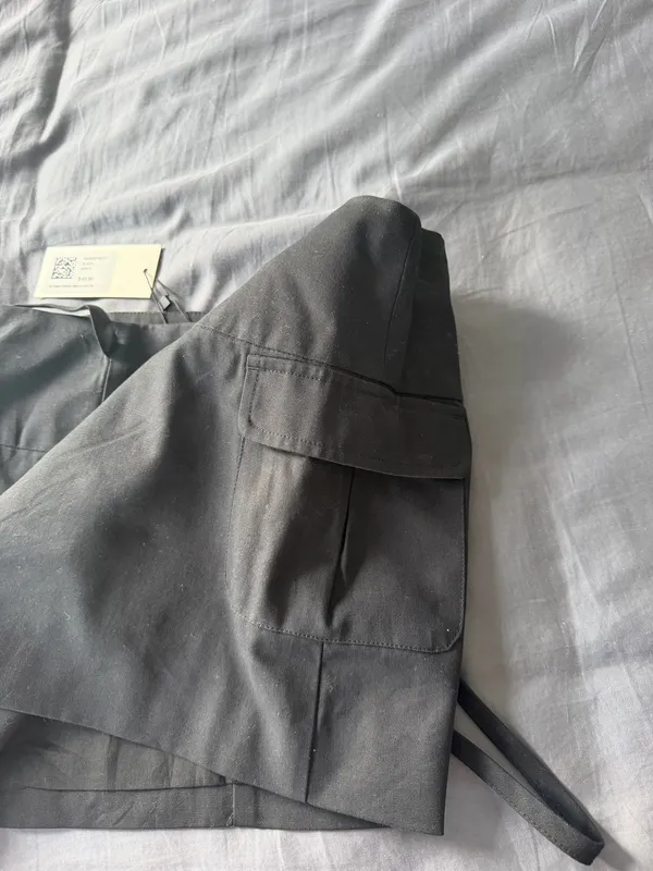 Glassons Black Mini Cargo Skirt - Image 3