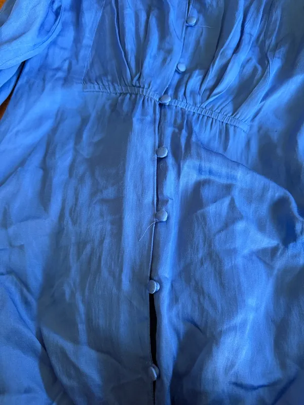 Free People Later Days Midi Dress blue summer Resortwear size 6 - Image 5