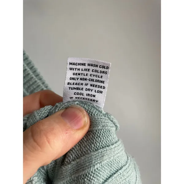525 America Sage Green Ribbed Knit Sleeveless Cropped Tank Top Sweater Womens XS - Image 5