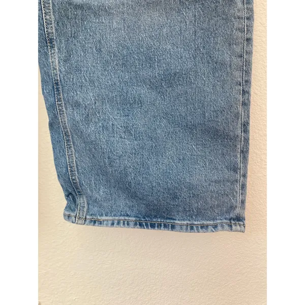 Old Navy Gritty Boho Baggy Granola Mid Rise Slouchy Wide Leg Blue Denim Jeans 6 - Image 3