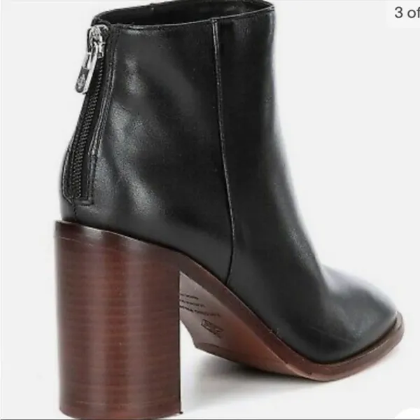 ✨ Antonio Melani Cammden Casual Leather Block Heel Booties✨ - Image 4