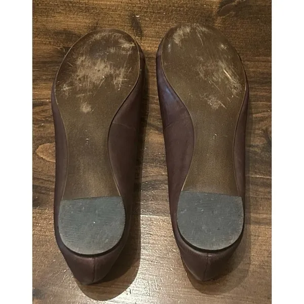 Jeffrey Campbell Horsebit Ballet Flats Brown‎ Leather Gucci Style Women's Size 9 - Image 10