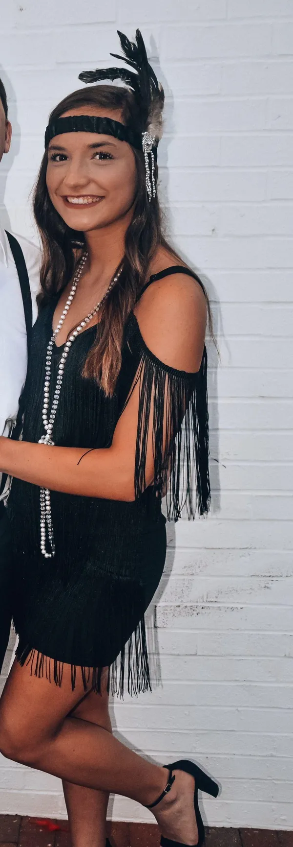 Flapper Costume Dress Black Size XS - Image 2
