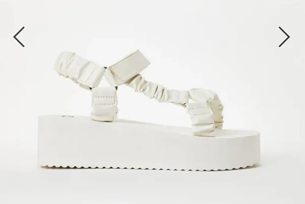 Shoedazzle White Platform Sandal - Image 2