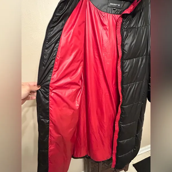 Noize Katy Long Parka, Black Woman’s Size XL. Vegan Cruelty Free - Image 10