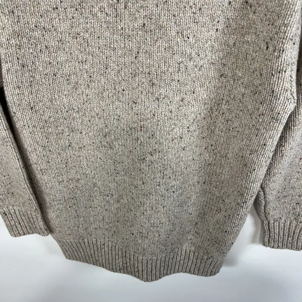 Aritzia Wilfred Free Button Up‎ Grandpa Cardigan Wool Blend Tan Women's Sz 2XS - Image 11