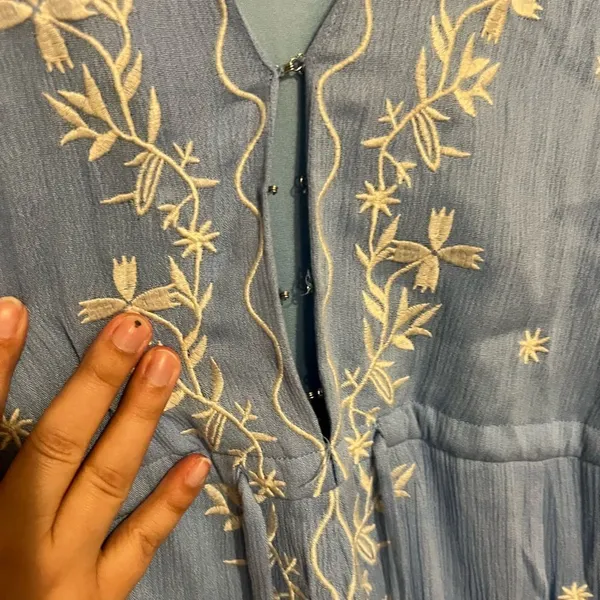 Brass‎ & roe medium blue maxi dress Blue - Image 6