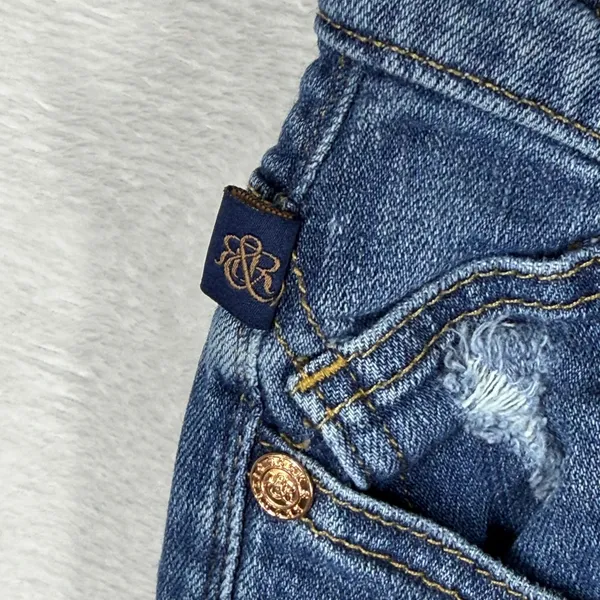 Rock & Republic Kasandra Bootcut Jeans Womens 16M Medium Wash Distressed R010315 - Image 9