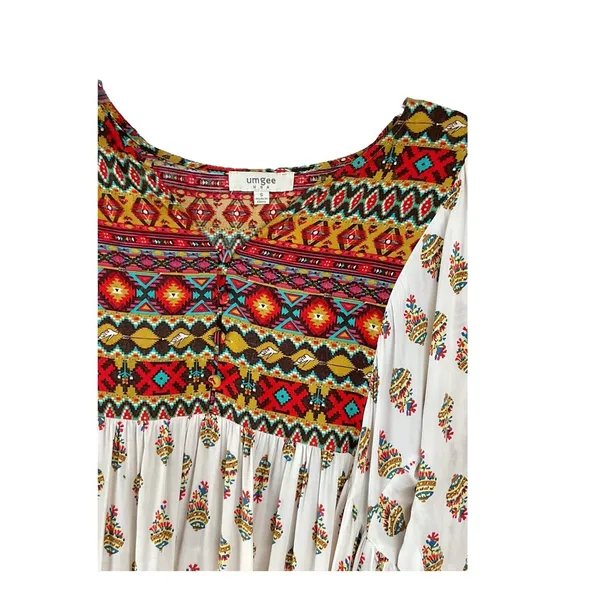 Umgee boho tribal stripe Fall Festival over sized Boho dress size‎ S - Image 4