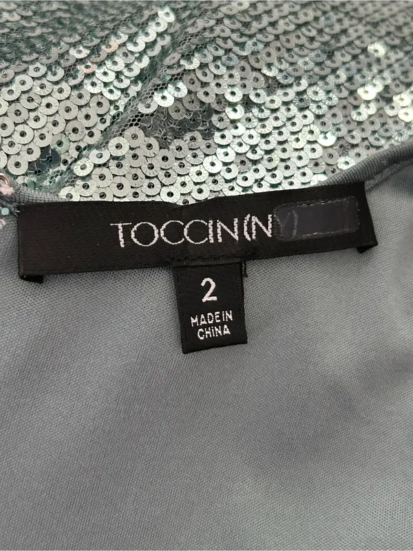 Toccin Sequin Cut Out Gown - Image 9
