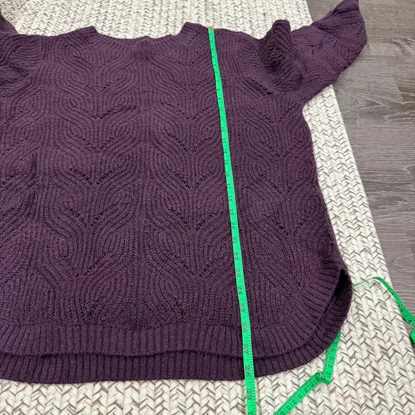 NWOT Sonoma Purple Knit Sweater - Image 9