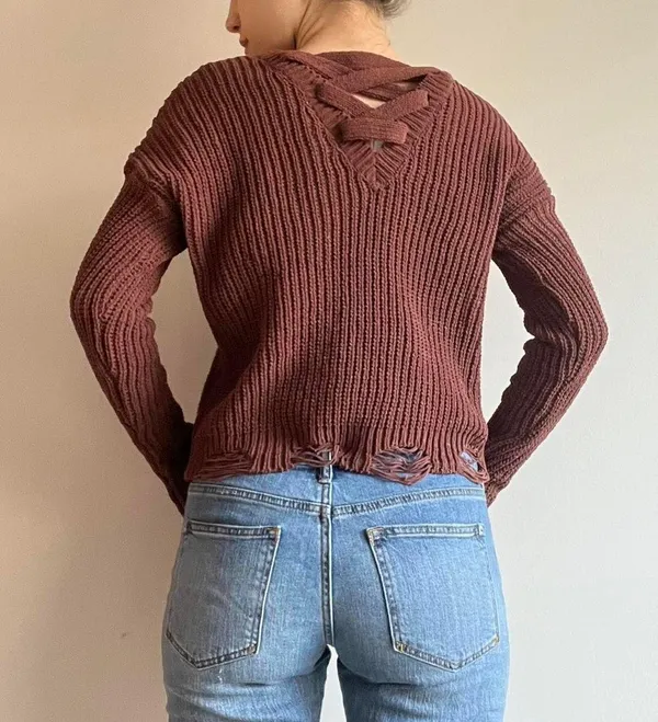 Planet Gold Brown  NWT Sweater Size Small - Image 3