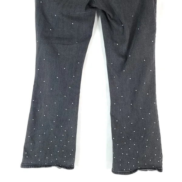Madewell Jeans Womens‎ 28 Black Scattered Metallic Dot Cali Demi Boot K2484 - Image 5