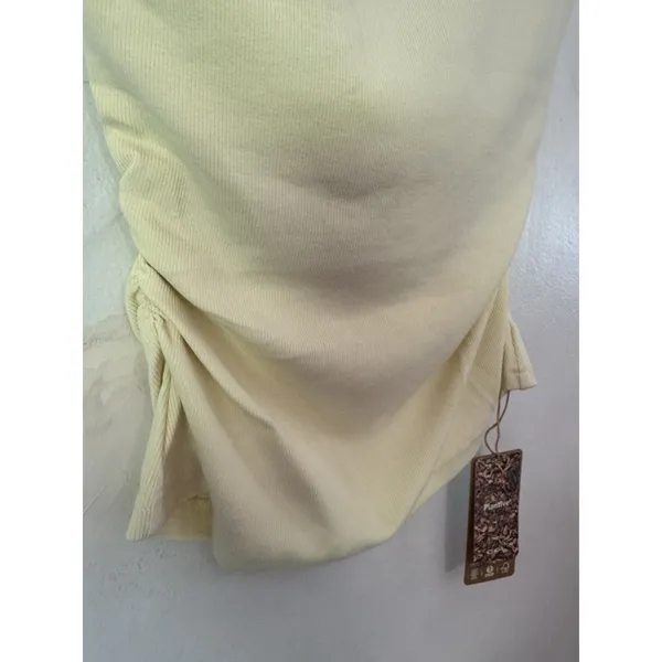 NWT OGL Elastic Open Back Bra Tank Top Plantive Size Small Butter Yellow - Image 6