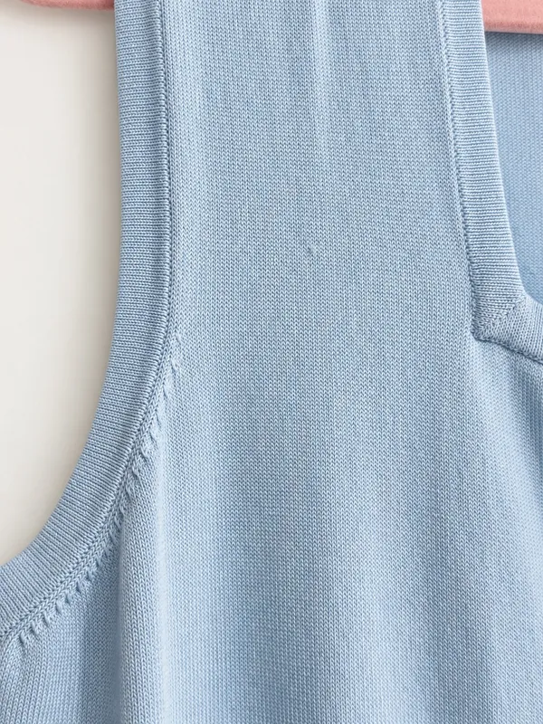 Per Se Knit Tank Baby Blue - Image 7