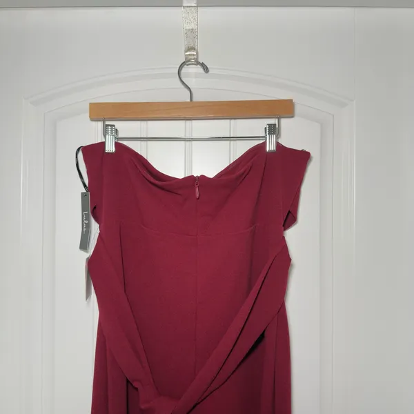 Lulus XL Own Night Berry Pink‎ Strapless Maxi Modern Evening Dress Sophisticated - Image 9