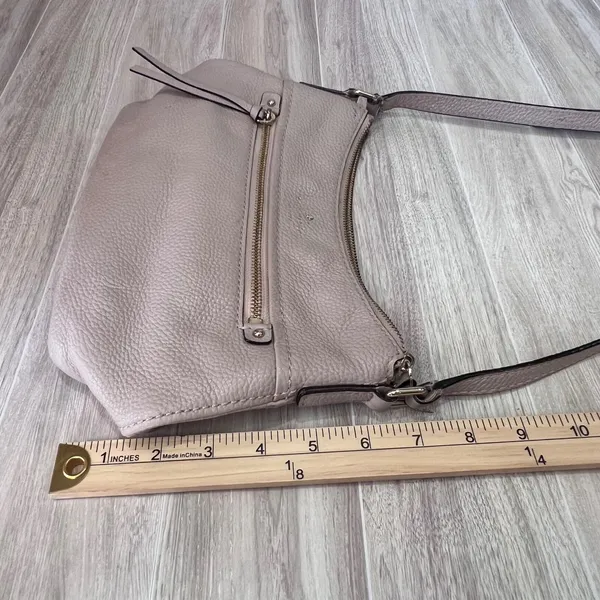 Kate Spade Crossbody Bag Leather Shoulder Bag Designer Purse Light Pink Cream - Image 16