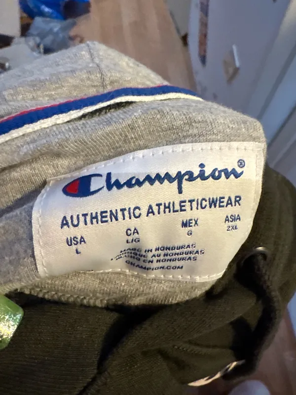 Powerblend Champion Olive green Hoodie - Image 6