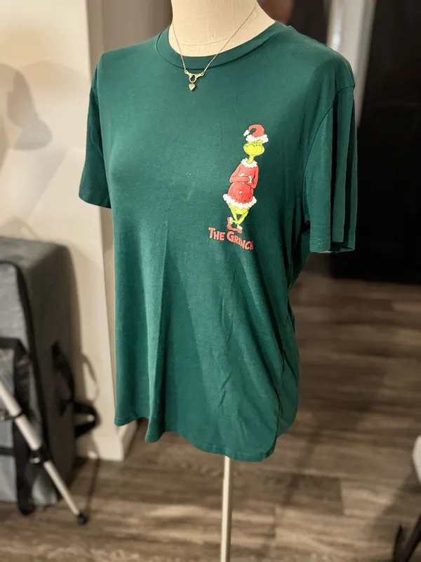 Dr. Seuss The Many Moods of The Grinch Graphic T-Shirt - Adult Medium Green - Image 2