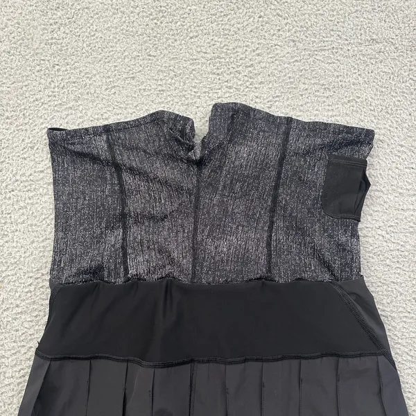 Lululemon Run Pace Setter Skirt Skort Black Athletic Athleisure Tennis Women's 8 - Image 4