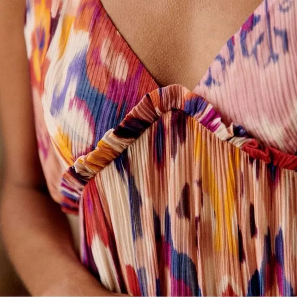 Sézane Editions Printed Maxi Dress in Joy - Image 2