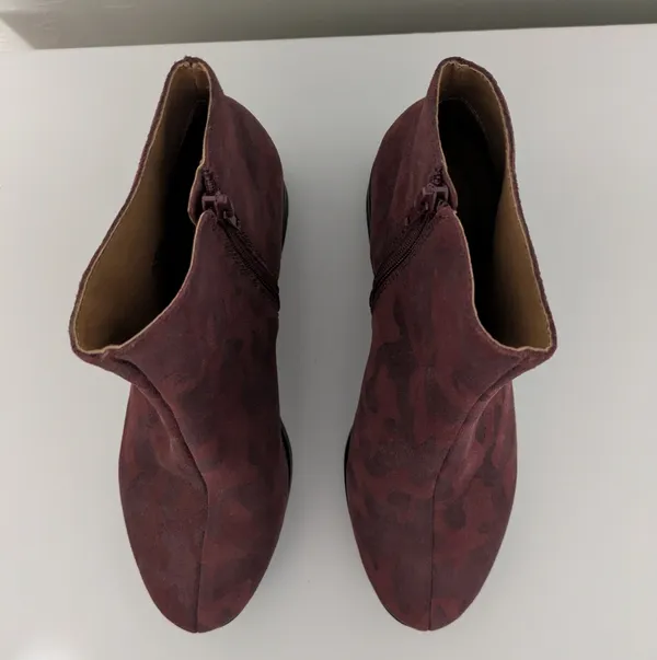 Lucky Brand Karmeya Platform Ankle Boots Red Pattern 7.5 - Image 3