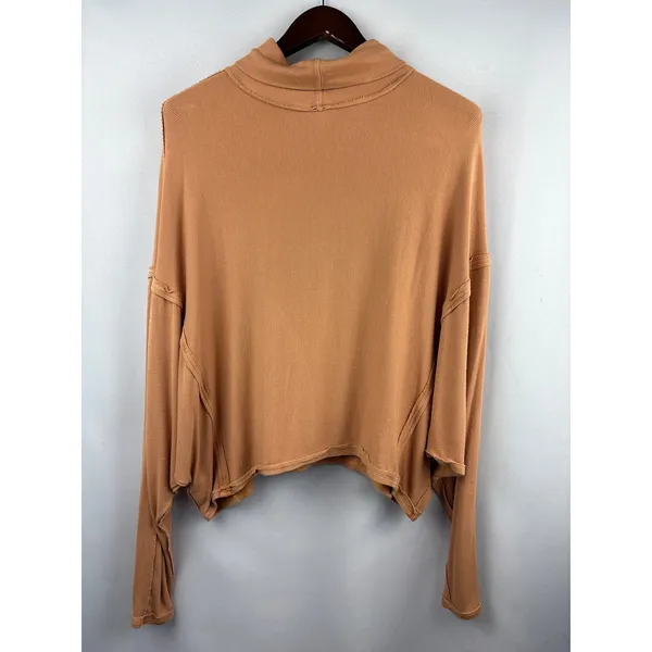 Women’s We The Free Small Tera-Cotta Mock Turtleneck - Image 3