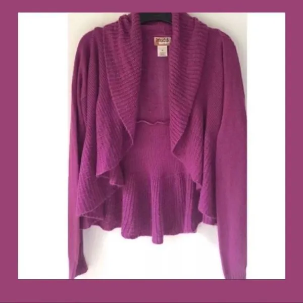 Mudd *30of3* Very‎ Soft Cardigan. Beautiful color. Medium. - Image 3