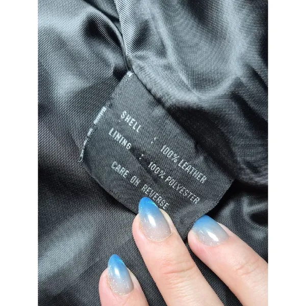 Black Leather Button - Image 4