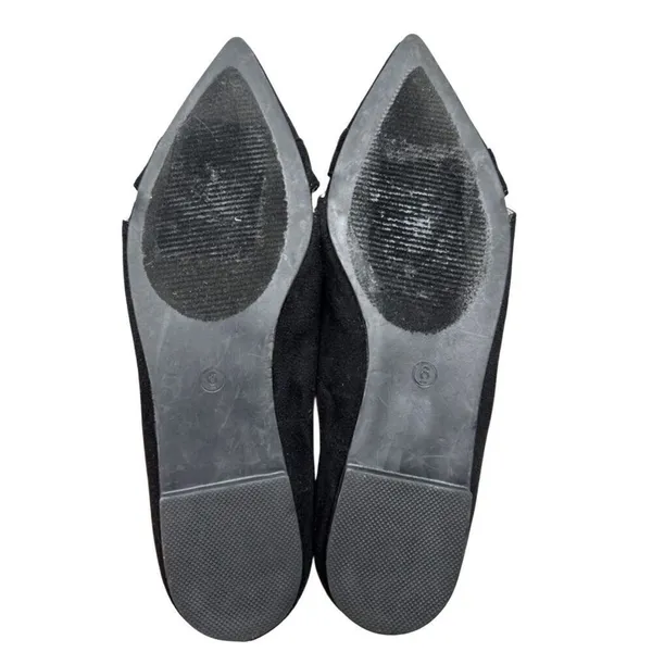 Journee Collection Flats Size 6 Black Pointed Toe Slip On Winslo Lightweight‎ - Image 8
