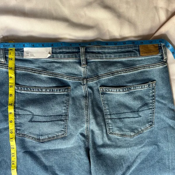 American Eagle Light Blue Stretch Jeans - Image 10
