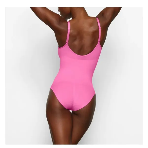 SKIMS SCULPTING BODYSUIT W SNAPS Neon Orchid S/M New without box - Image 3