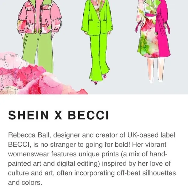 BECCI Pink Printed Puffer Jacket in XS - Image 4