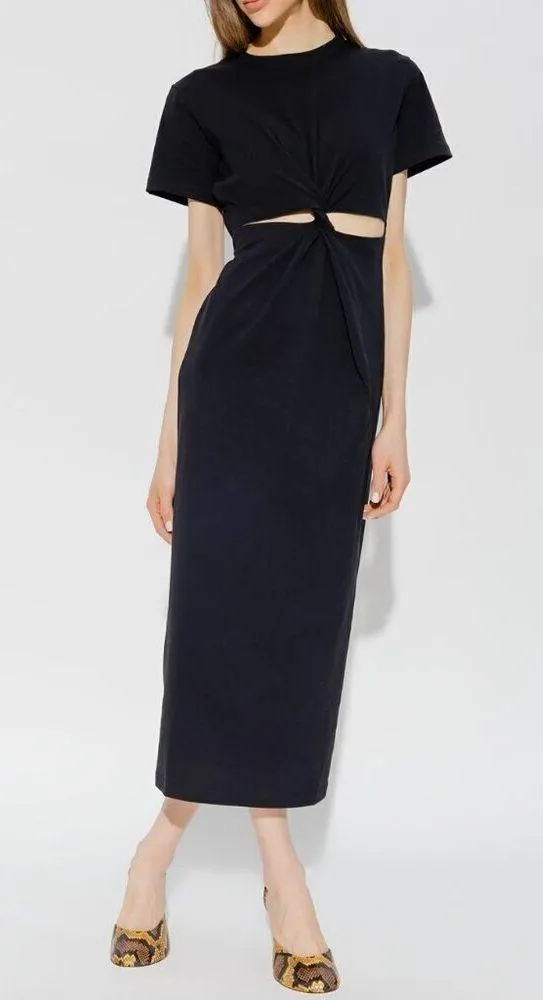 Birgitte Herskind Zach T Shirt Midi Dress Black Womens Size Medium - Image 9