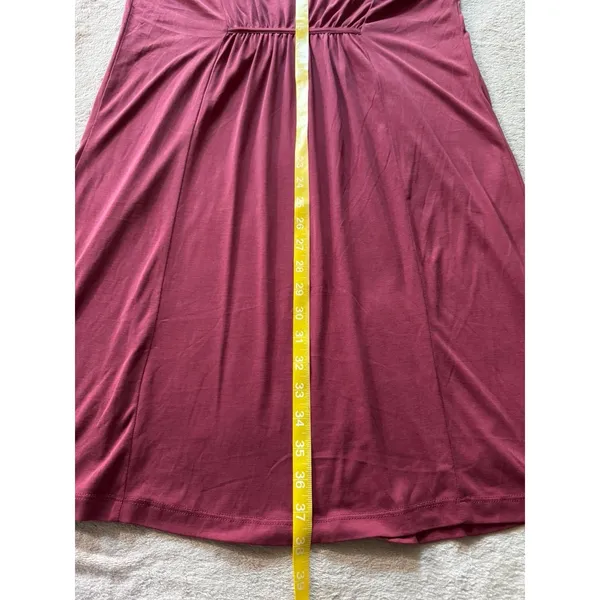 Anthropologie By Maeve Dress Cara Cowl Neck‎ Shift Red Size Large NWT - Image 6