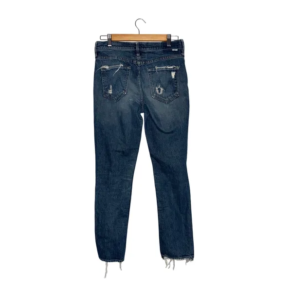 Mother The Flirt Ankle Jeans Women 28 Blue Good Distressed Ripped Superior - Image 3