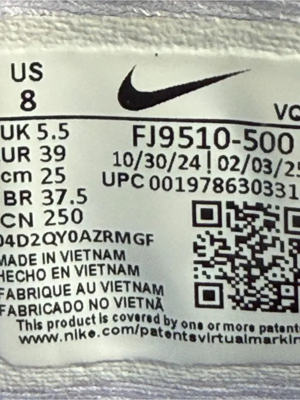 Nike Air Winflo 11 Women's White/Lilac Bloom Running Shoes FJ9510-500 Sized 8M - Image 4