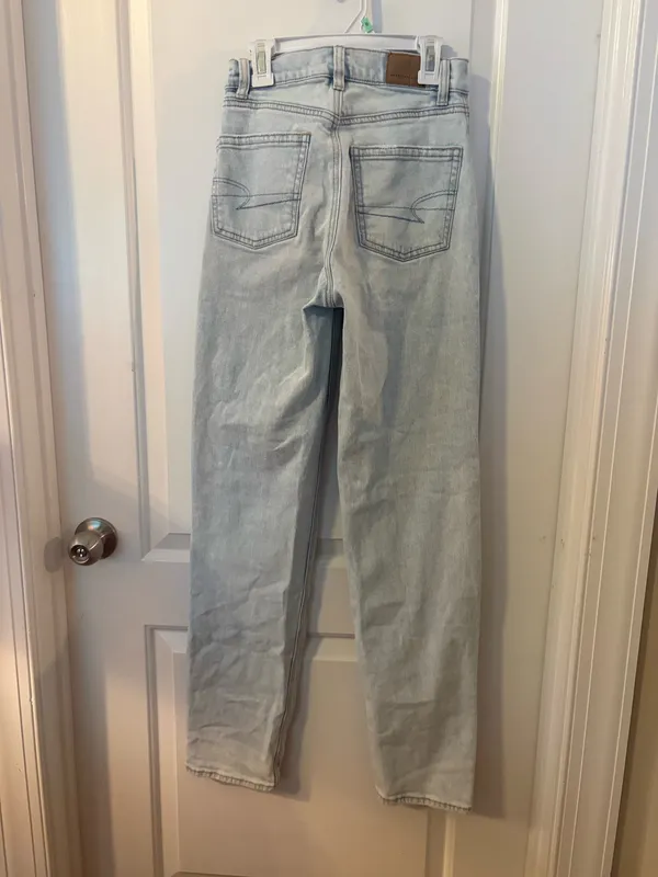 american eagle strigid highest rise baggy straight - Image 2