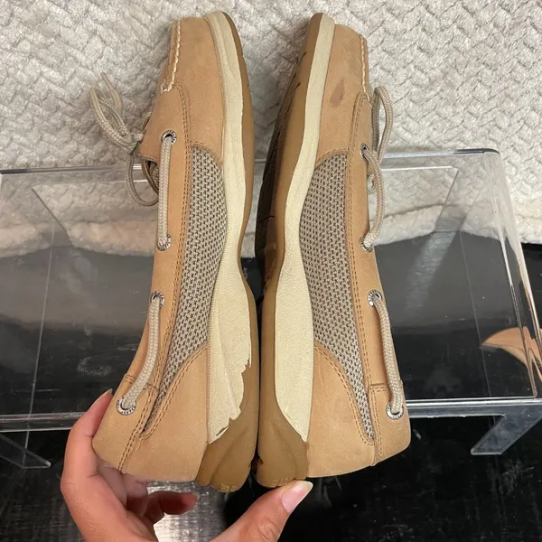 Sperry Top Sider Womens Tan Boat Shoes 2-eye Loafers size 8M Nautical‎ Preppy - Image 6