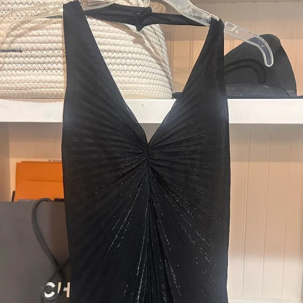 Vintage stunning black sparkly dress - Image 2